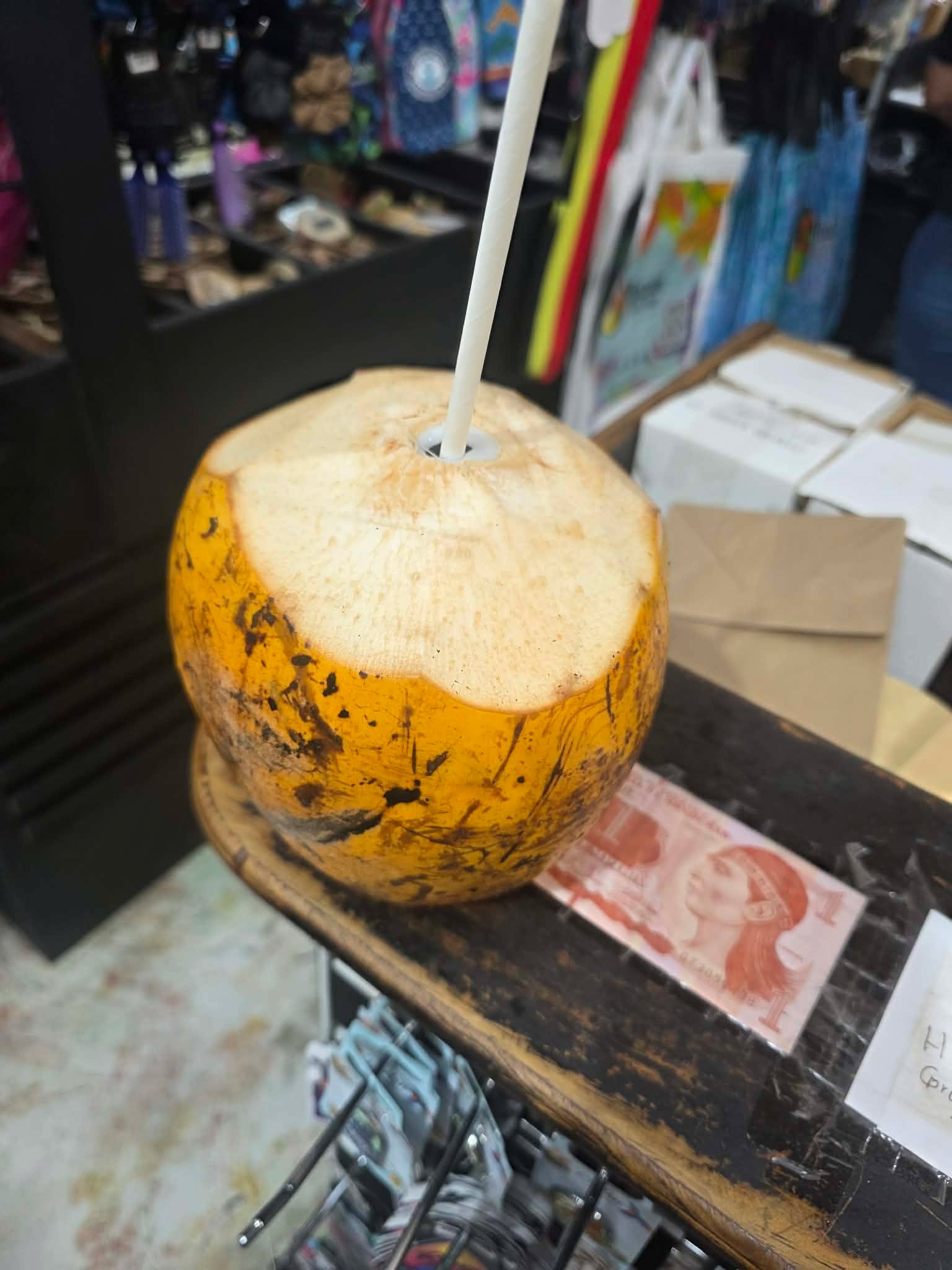 Fresh coconut in Mexico